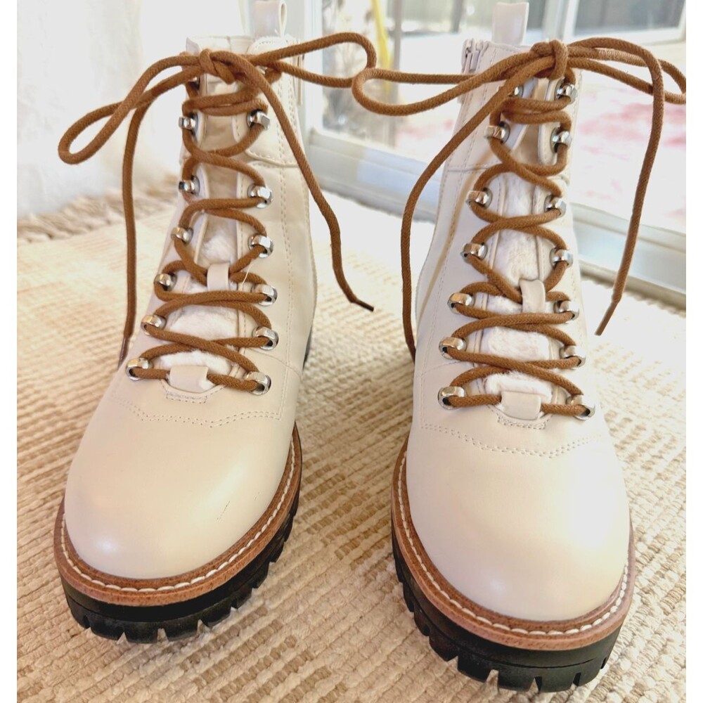 Womens Boots  Lace Up side zip A New Day Off-White 8.5 brand new w/o tags or box